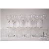 Image 1 : Eight Rosenthal " Lotus Blossom" wine glass and six Mikasa "Cheers" old fashion glasses
