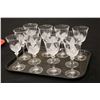 Image 3 : Twelve J.G. Durand "Florence" French crystal 7 1/2" wine glasses