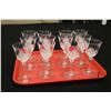 Image 3 : Twelve J.G. Durand "Florence" French crystal 6 3/4" wine glasses