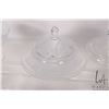 Image 4 : Selection of J.G. Durand French crystal including two lidded dishes, two small comports, two 7 1/2" 