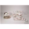 Image 1 : Royal Chelsea tea set including teapot, cream and lidded sugar, set of shakers, sandwich plate, four