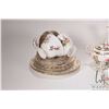 Image 3 : Royal Chelsea tea set including teapot, cream and lidded sugar, set of shakers, sandwich plate, four
