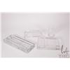 Image 1 : Three Waterford crystal desk pieces including Marquis desk set for business cards and adhesive notes