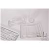 Image 2 : Three Waterford crystal desk pieces including Marquis desk set for business cards and adhesive notes
