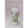 Image 1 : Franklin Mint limited edition porcelain vase "The Autumn Glen Vase" by Peter Barrett, 12 1/2" in hei