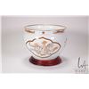 Image 1 : Franklin Porcelain Japanese Okura "Jardinere of the White Dragon" by Peter Barrett, with 24kt gold d