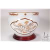 Image 2 : Franklin Porcelain Japanese Okura "Jardinere of the White Dragon" by Peter Barrett, with 24kt gold d