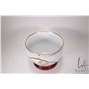 Image 5 : Franklin Porcelain Japanese Okura "Jardinere of the White Dragon" by Peter Barrett, with 24kt gold d