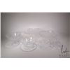 Image 1 : Selection of J.G. Durand French crystal glassware including large 9" diameter footed bowl, 12 1/2" c