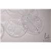 Image 2 : Selection of J.G. Durand French crystal glassware including large 9" diameter footed bowl, 12 1/2" c