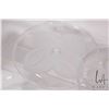 Image 4 : Selection of J.G. Durand French crystal glassware including large 9" diameter footed bowl, 12 1/2" c