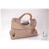 Image 1 : Furla taupe pebbled leather hobo hand bay with silver-tone hardware and lock accents. Note: buyers m