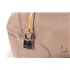 Image 2 : Furla taupe pebbled leather hobo hand bay with silver-tone hardware and lock accents. Note: buyers m