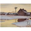 Image 1 : Isabel Levesque, watercolour painting titled on verso"Evening Calm" ( Near Red Deer Alta.), 8 1/2" X