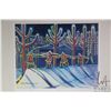 Image 2 : Patricia Mykietowich, framed printers proof titled " The Big Freeze, pencil signed by artist, 16 1/2