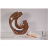Image 1 : Leroy Henry, hand carved soaptone titled "Friends" celebrating the powers of the eagle, the lessons 