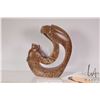 Image 4 : Leroy Henry, hand carved soaptone titled "Friends" celebrating the powers of the eagle, the lessons 