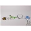 Image 1 : Four Swarovski Crystal figures including Gecko 905541, Chameleon 291134, Salzburg plaque and Blue Da