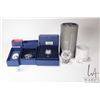 Image 1 : Six Swarovski Crystal figures including Large Owl 010022, small Swarovski swan, perfume bottle 10338