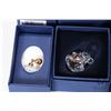 Image 3 : Six Swarovski Crystal figures including Large Owl 010022, small Swarovski swan, perfume bottle 10338
