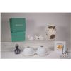 Image 1 : Two boxed Bernardaud "Les Lithohanies" VotiveLight Collection votive lamps, a small Murano glass per