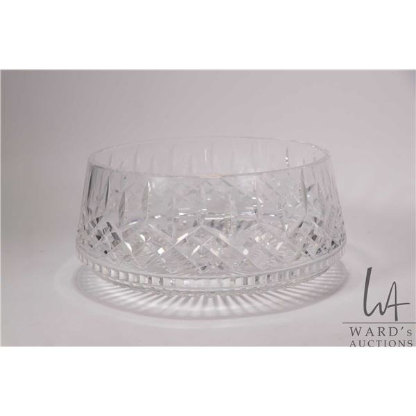 Waterford "Lismore" crystal fruit bowl, 8" in diameter and 4 1/2" in height