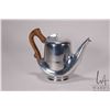 Image 1 : Vintage Picquot Ware mid-century modern teapot, made from "Magnalium" ( magnesium-alumium alloy) cir