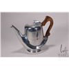 Image 3 : Vintage Picquot Ware mid-century modern teapot, made from "Magnalium" ( magnesium-alumium alloy) cir
