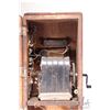 Image 7 : Northern Electric oak cased wall mount phone, no battery