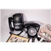 Image 2 : 3 Vintage rotary phones including 2 desk type and a wall mount plus a picture of vintages phones and