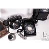 Image 4 : 4 Vintage phones including a Western Electric DI phone, 2 dial desk phones, and a wall phone