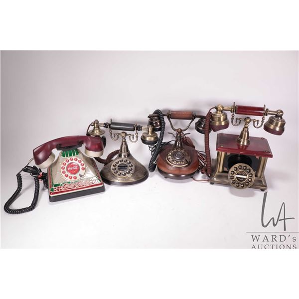 4 Vintage replica phones including Coca-Cola