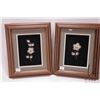 Image 1 : Two hand made and framed moose tuftings, each 12" X 10" overall dimensions including frames