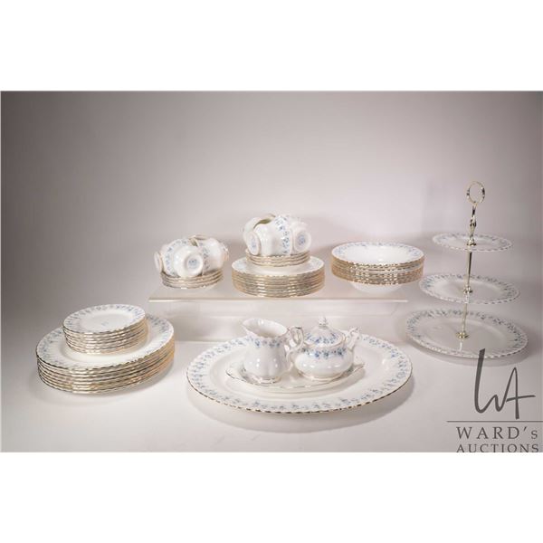 Royal Albert "Memory Lane" dinner service for eight including 10 1/2" dinner plates, 8 1/4" plates a
