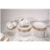 Image 2 : Royal Albert "Memory Lane" dinner service for eight including 10 1/2" dinner plates, 8 1/4" plates a