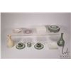 Image 1 : Tray lot of vintage Wedgwood collectibles including Queensware trinket box and matching ashtrays, th