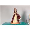 Image 2 : Two Walt Disney porcelain figurines including 2003, 1 st release Holiday Princess Belle no. 1228652 