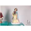Image 3 : Two Walt Disney porcelain figurines including 2003, 1 st release Holiday Princess Belle no. 1228652 