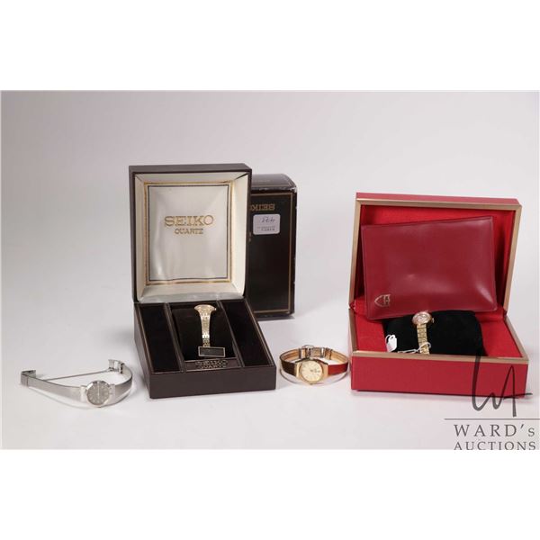 A selection of vintage ladies wrist watches including vintage Tudor mechanical ladies cocktail wrist