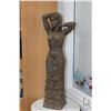 Image 1 : Kirsten Zuk, clay sculpture of a standing woman, 26" in height