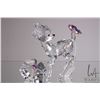 Image 1 : Swarovski crystal "Bambi" 943951, 3 3/4" in height plus Bambi flower 955432