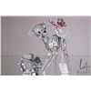 Image 2 : Swarovski crystal "Bambi" 943951, 3 3/4" in height plus Bambi flower 955432