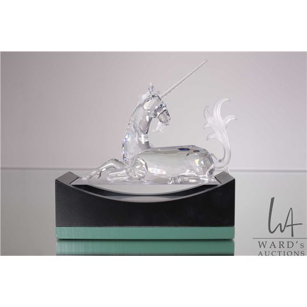 Swarovski crystal "The Unicorn" 191727 from the Fabulous Creatures collection, 4 1/4" in height plus