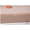 Image 3 : Artist signed oil on canvas stil-life painting of a small tablescape, 24" X 36"