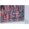 Image 3 : Tok Hwang, framed limited edition print of a Alaska Mountain river and cabin scene, silver pen signe
