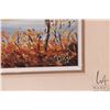 Image 3 : Marla Wilson, framed acrylic on board painting of an autumn lake scene, signed and dated by artist '