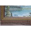 Image 3 : Marla Wilson, framed acrylic on board mountainscape, signed by artist and dated '71, 4" X 4"