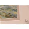 Image 3 : King framed silk embroidered panel of a serene autumnal woodland stream, overall dimensions includin