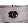 Image 4 : Coach Edie Turnlock purse in polished peddle grey leather, SN: G1780-36855, with original dust cover