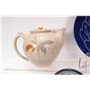 Image 6 : Selection of artisan made pottery including large teapot, two mugs, glazed bowls, plate etc. Some si